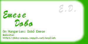 emese dobo business card